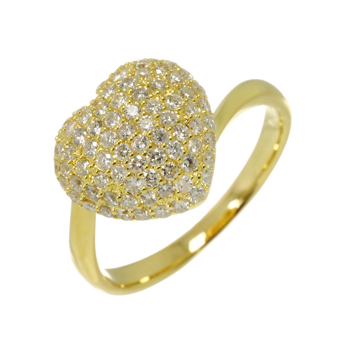 Diamond 1.03ct Ring 18K YG Yellow Gold 750 Sie8.75(US)