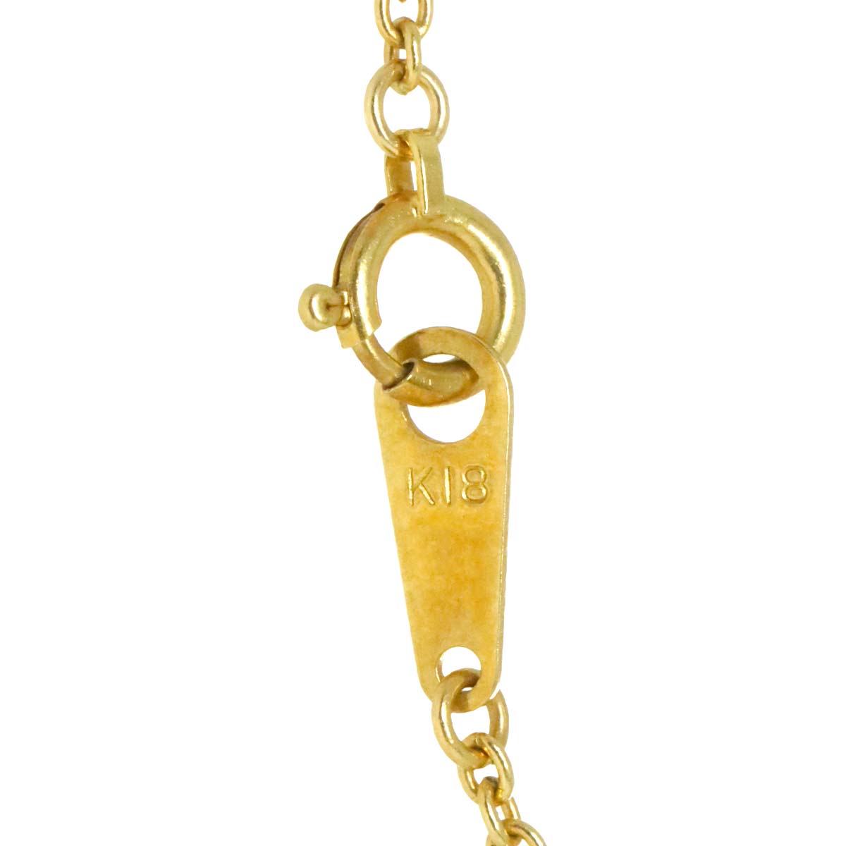 Diamond 0.38ct Necklace 18K YG Yellow Gold 750