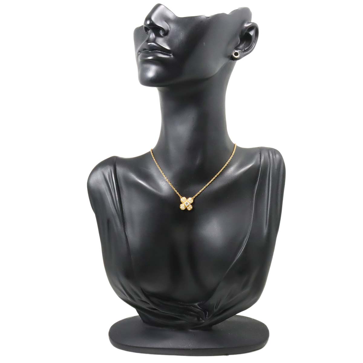 Diamond 0.38ct Necklace 18K YG Yellow Gold 750