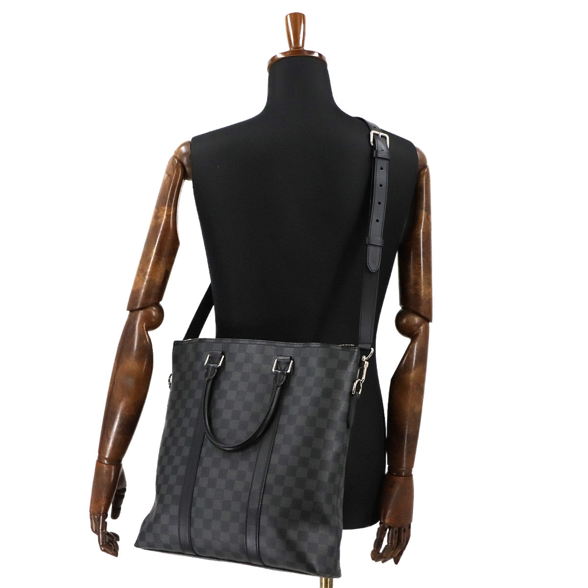 Damier Graphite Anton Tote Shoulder Bag N40000 Purse