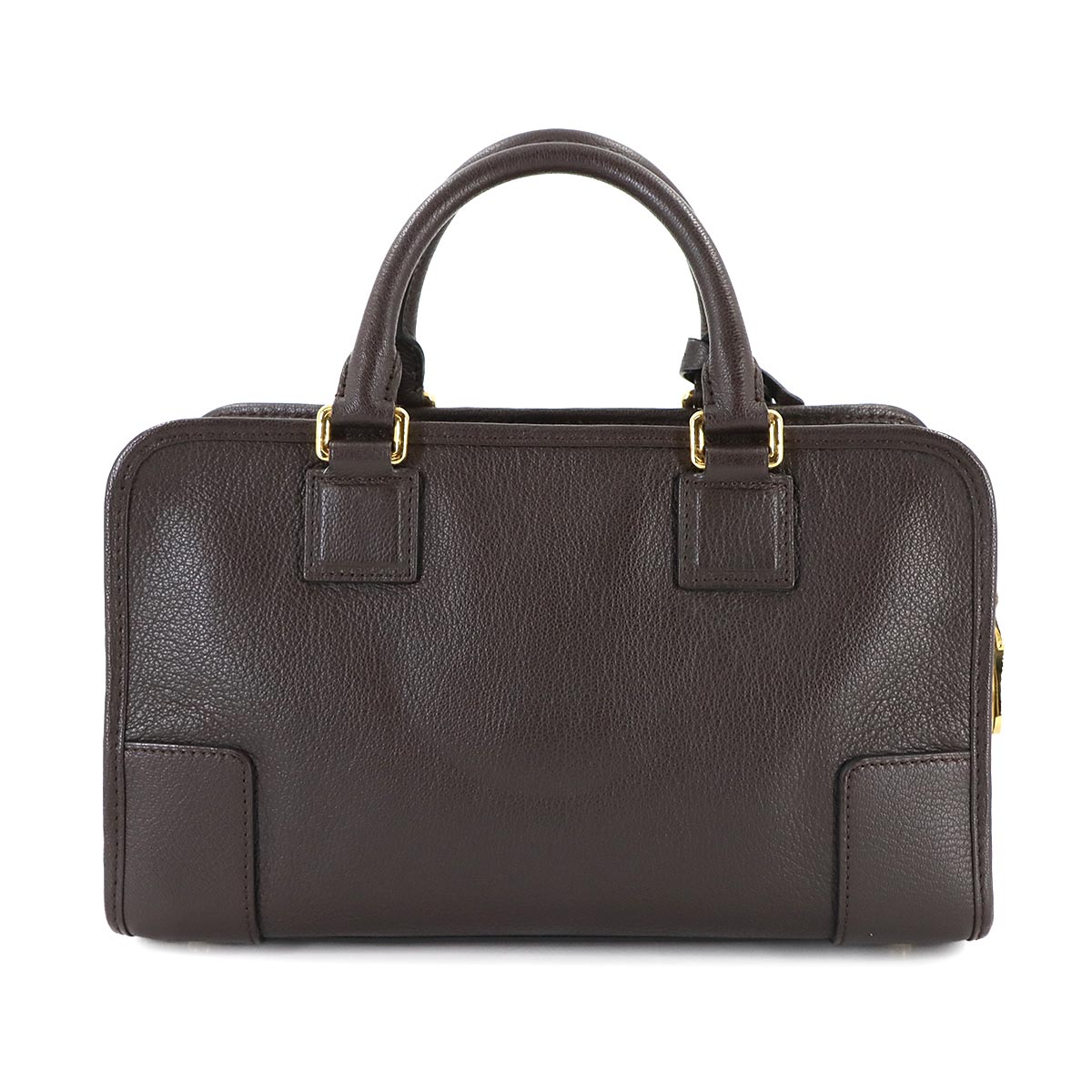 Amazona 28 Hand Bag Leather Brown Anagram Purse