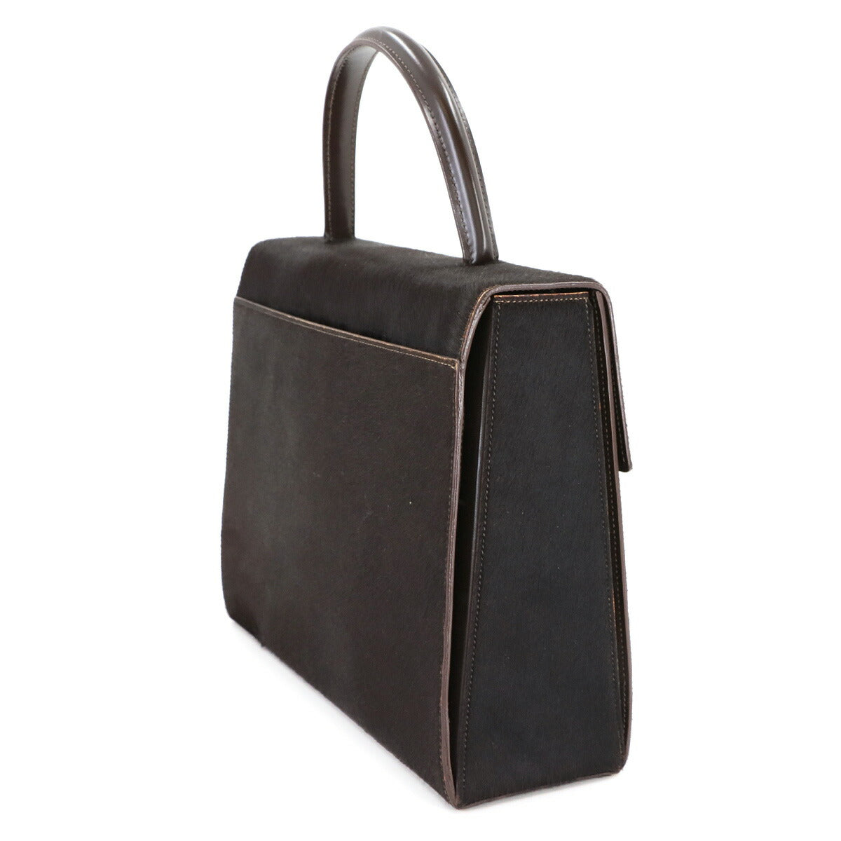 Panthere Hand Bag Unborm Leather Brown Purse
