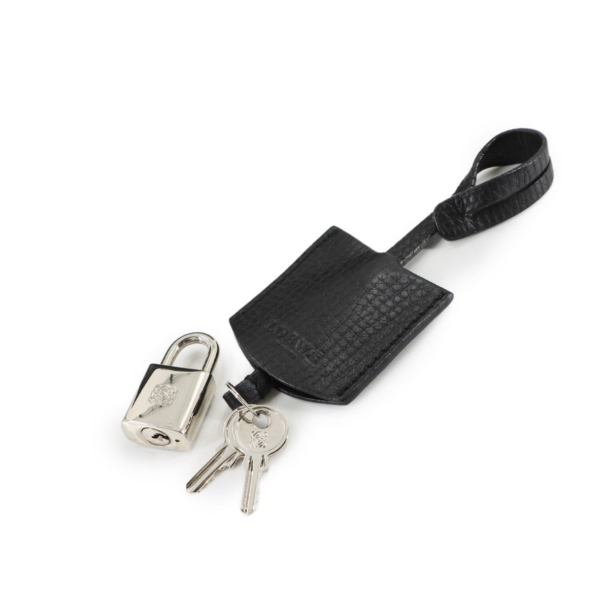 Amazona 28 Hand Bag Leather Black Anagram Purse