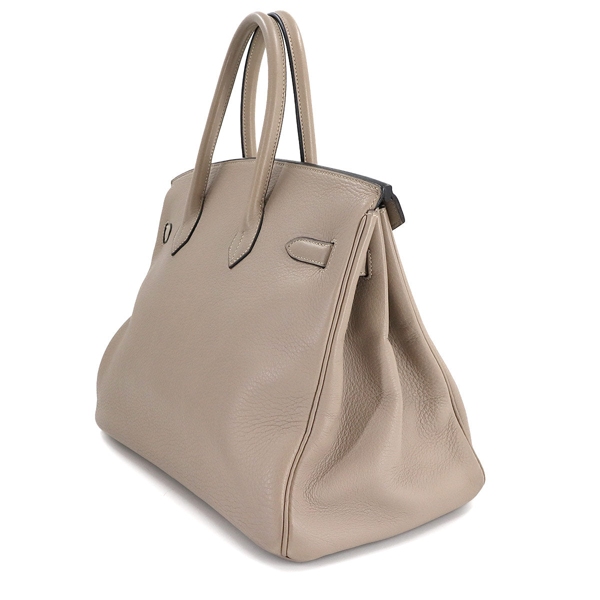 Birkin 35 Taurillon Clemence Gris Tourterelle Hand Bag Purse