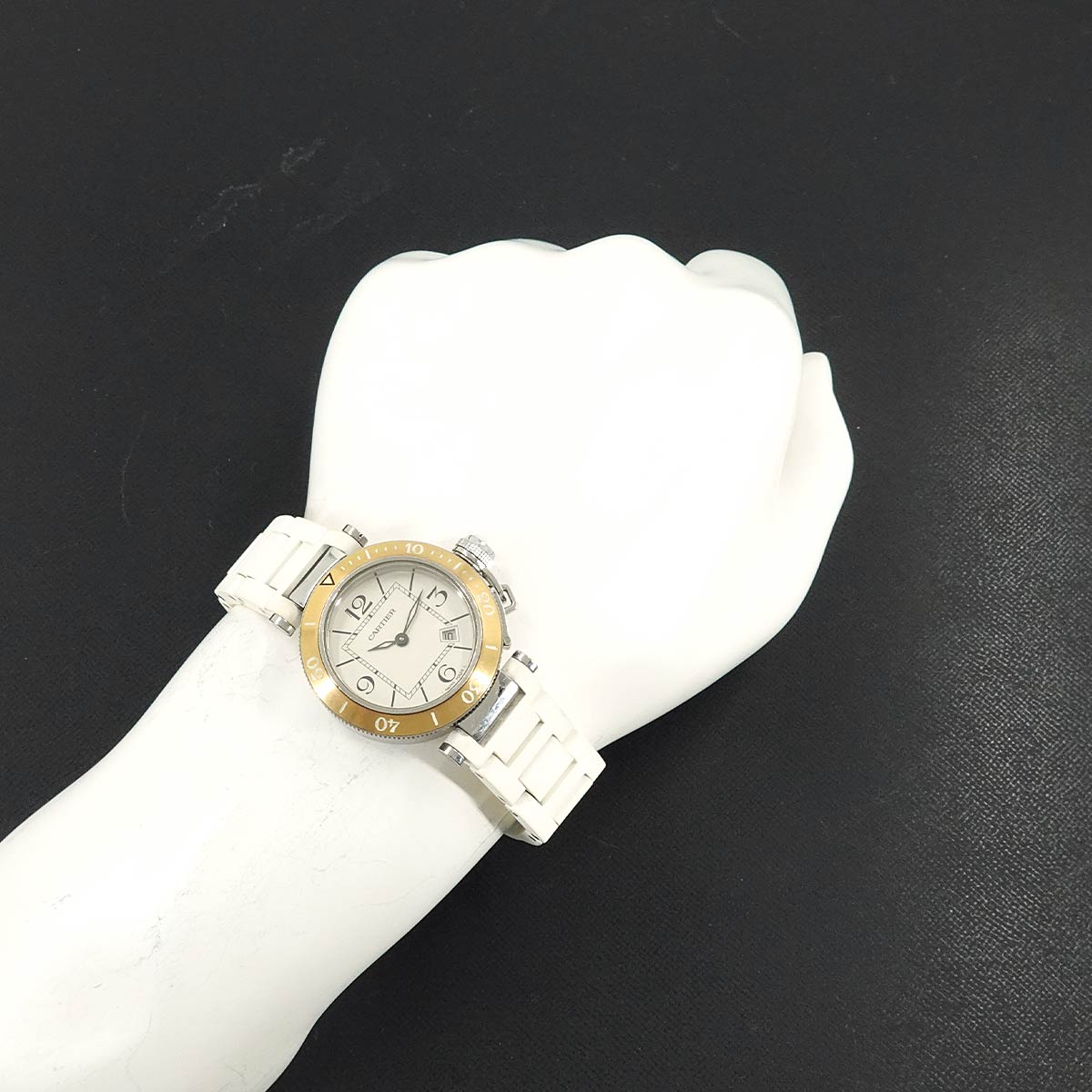 Pasha Seatimer W3140001 750 PG Date Silver Dial Ladies Watch