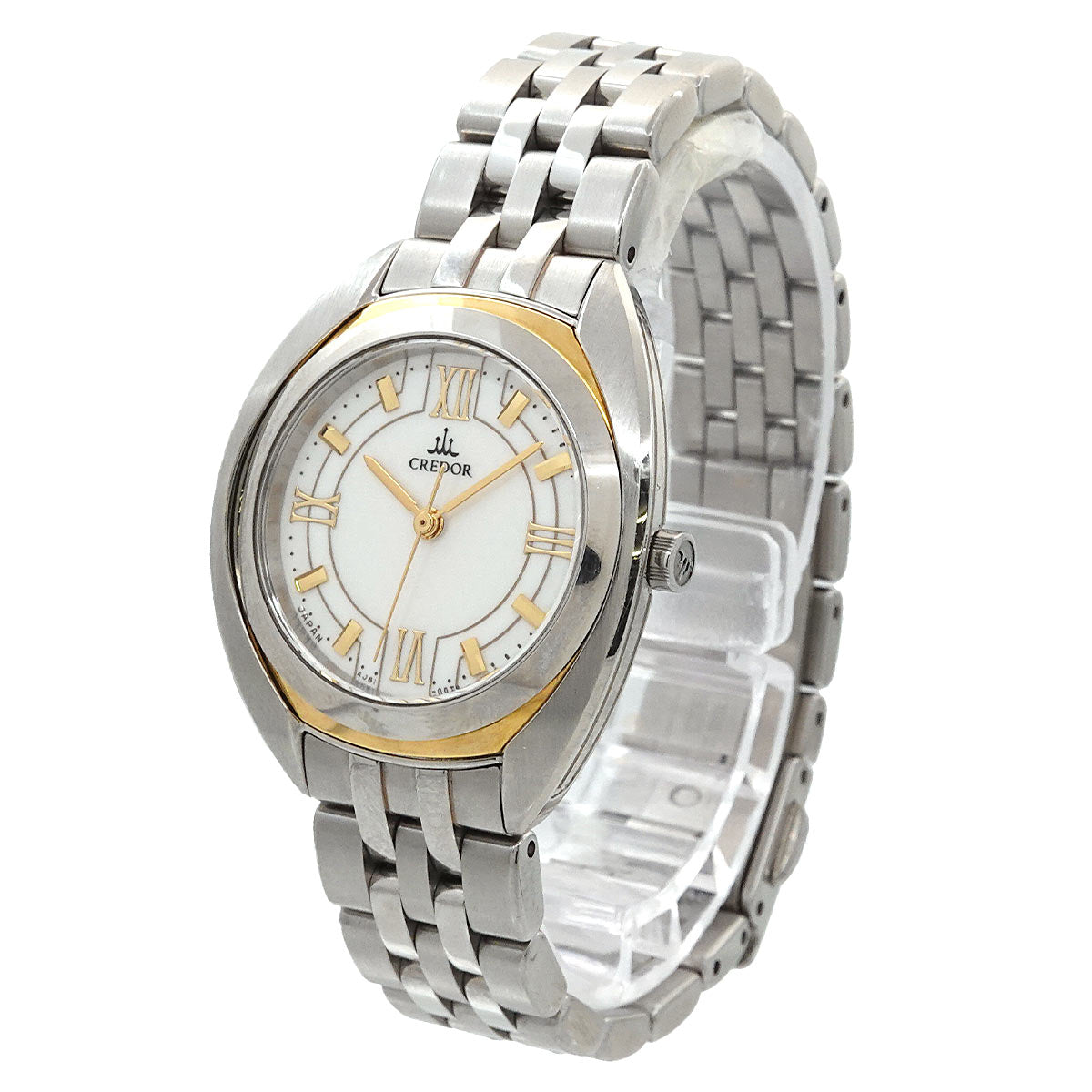 CREDOR 4J81 0AM0 750YG Quartz White Dial Ladies Watch