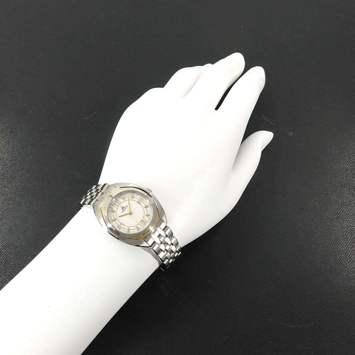 CREDOR 4J81 0AM0 750YG Quartz White Dial Ladies Watch