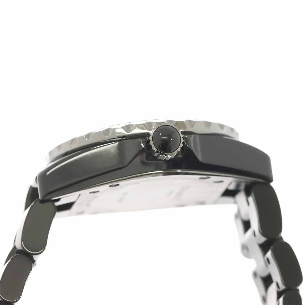 J12 H1416 Black Diamond Bezel Quartz Black Dial Ladies Watch