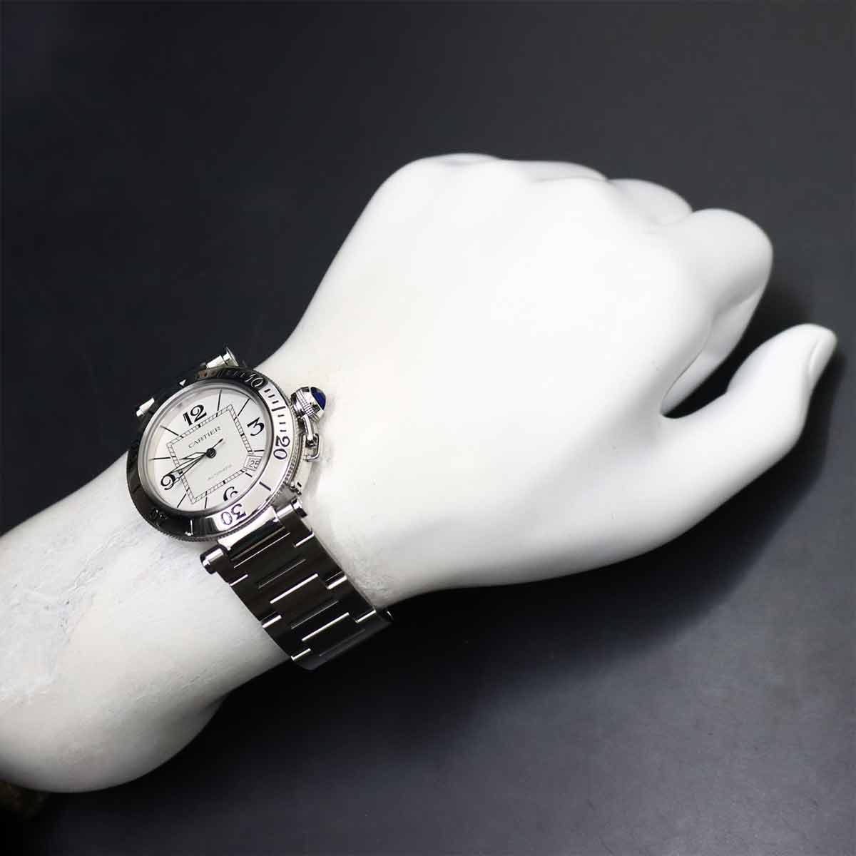 Pasha Seatimer W31080M7 Automatic Date Silver Dial Mens Watch