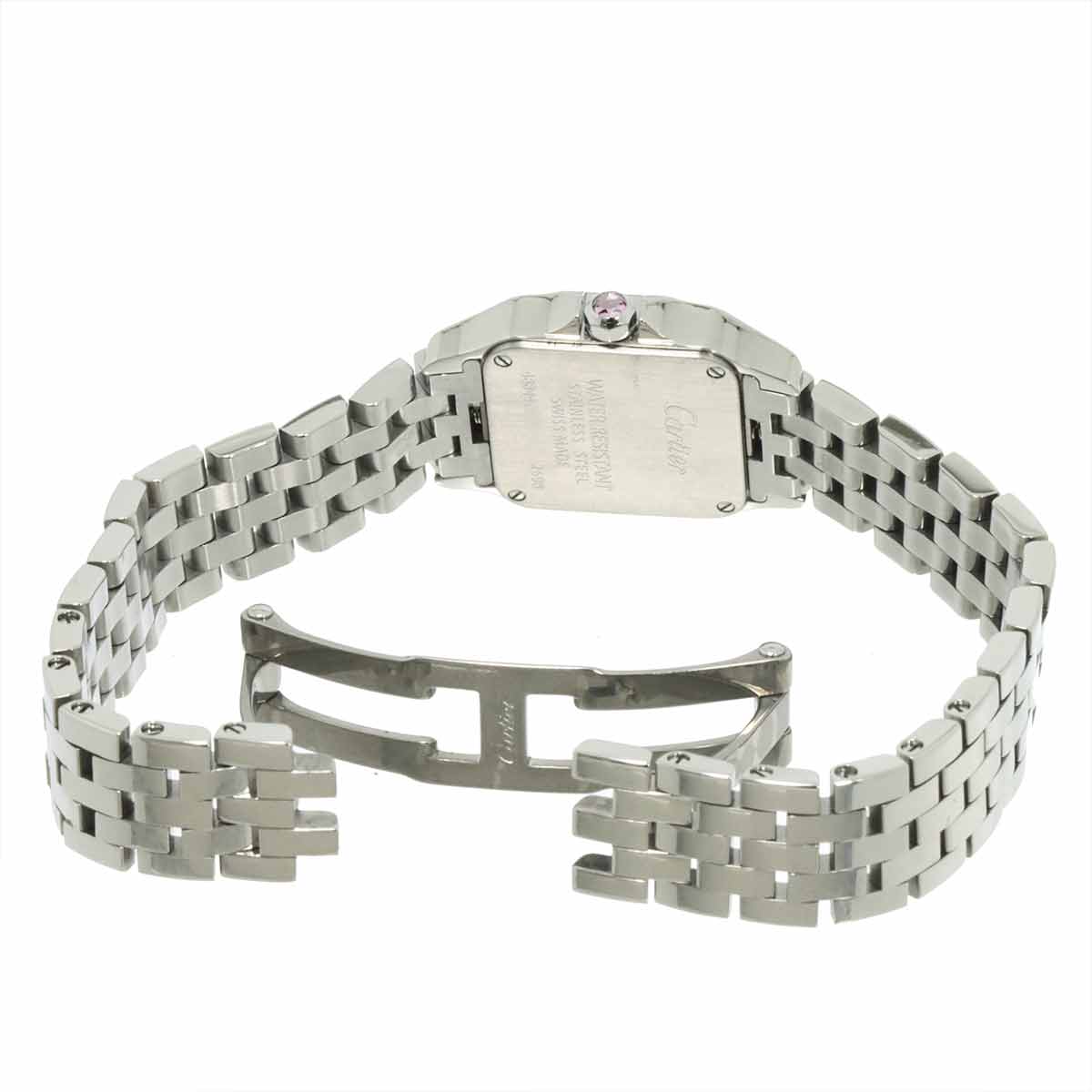 Santos Demoiselle SM W25075Z5 Quartz Pink Shell Dial Ladies