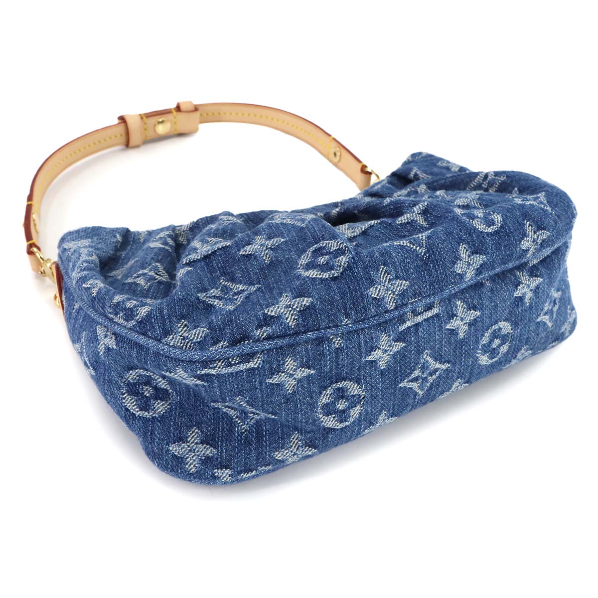 Monogram Denim Pochette Valley Hand Bag Blue M13571