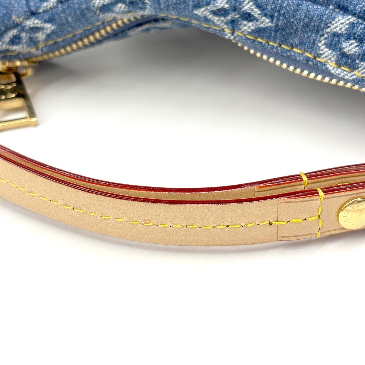 Monogram Denim Pochette Valley Hand Bag Blue M13571