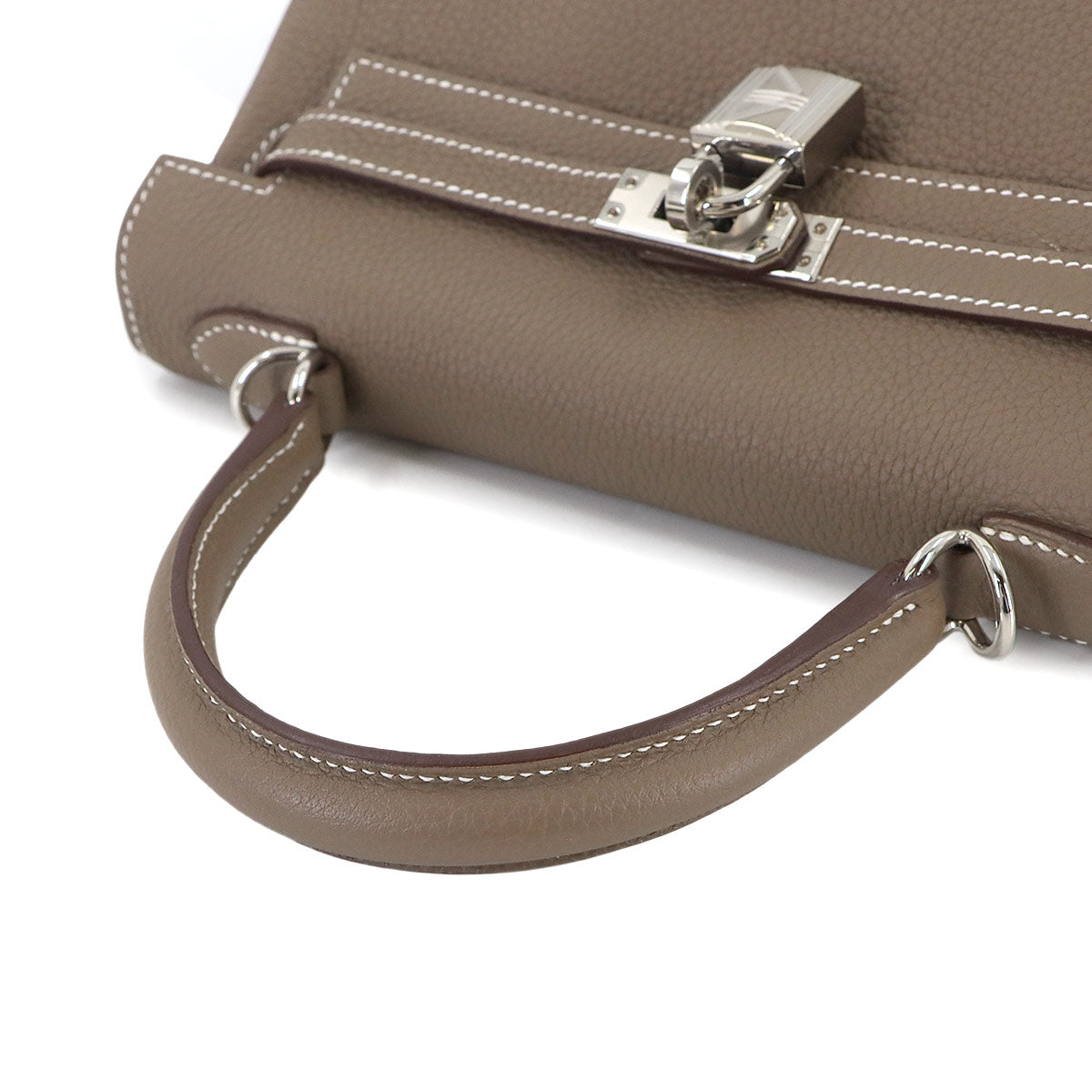 Kelly 25 2way Hand Shoulder Bag Togo Etoupe Purse