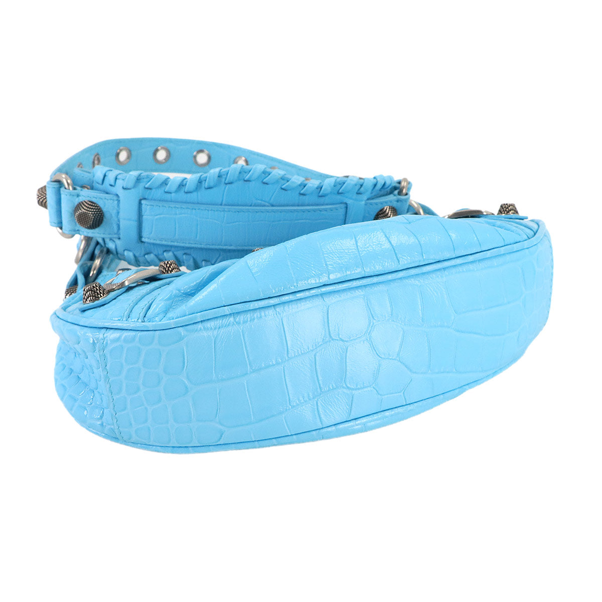 Le Cagole XS Shoulder Bag Leather Light Blue 671309 Purse