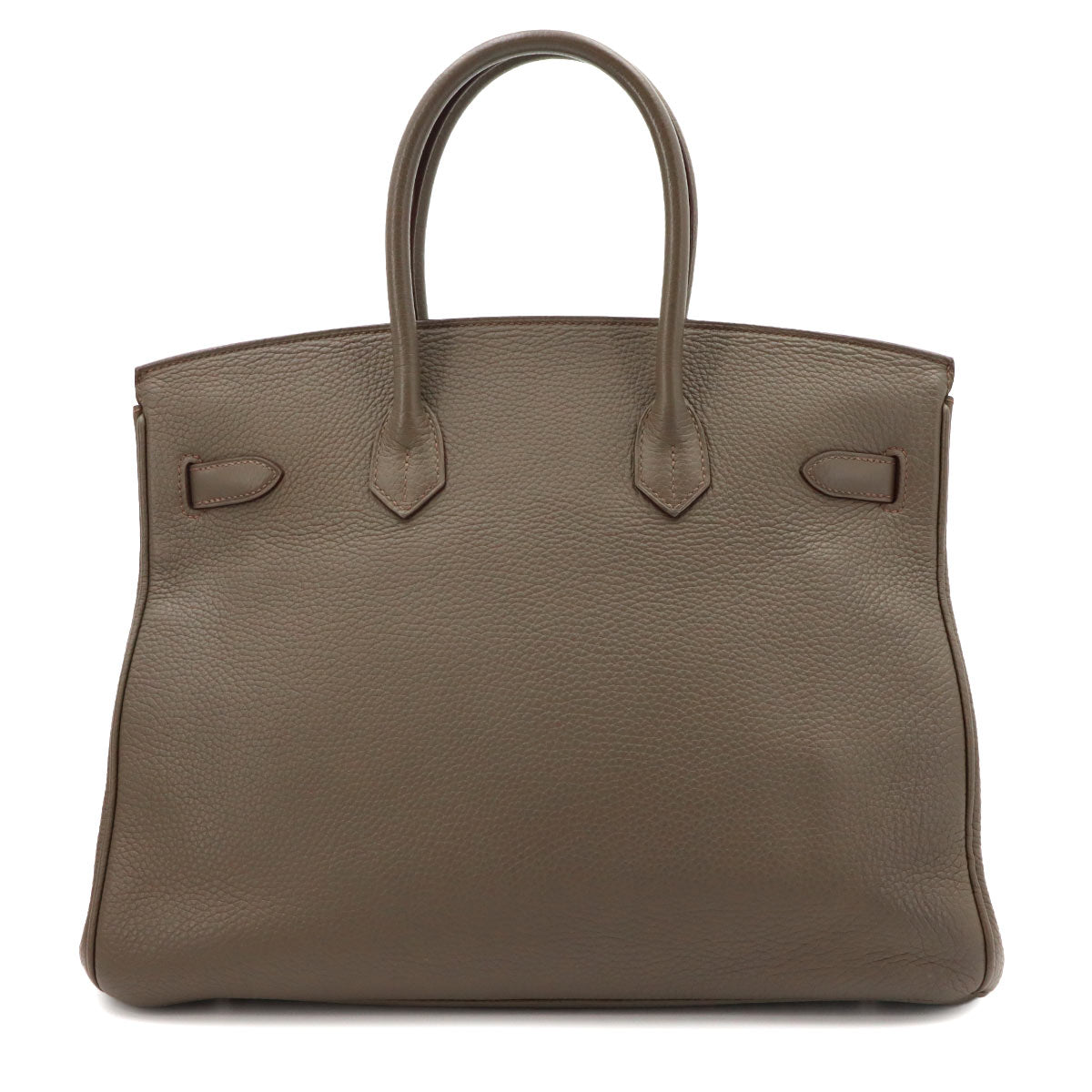 Birkin 35 Taurillon Clemence Etain Hand Bag Gray Purse