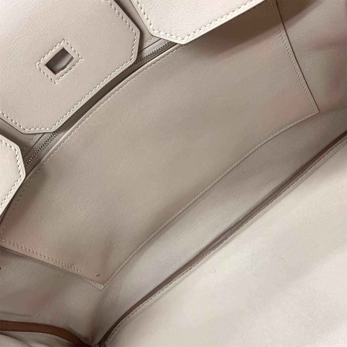 Birkin 35 Ghillies Swift Argile Etoupe Hand Bag Purse