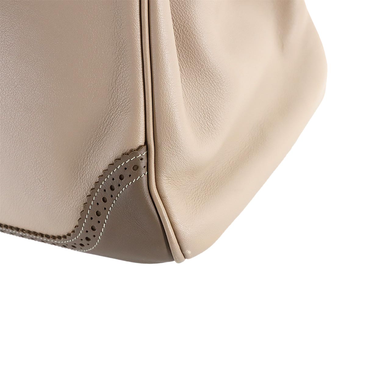 Birkin 35 Ghillies Swift Argile Etoupe Hand Bag Purse