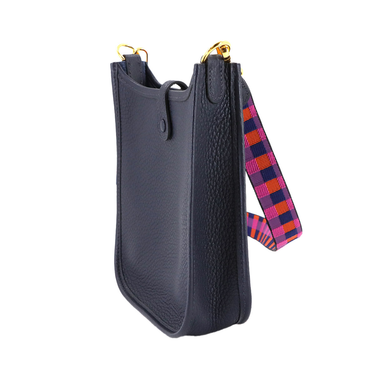 Evelyne Amazone TPM Shoulder Bag Taurillon Clemence Bleu Nuit