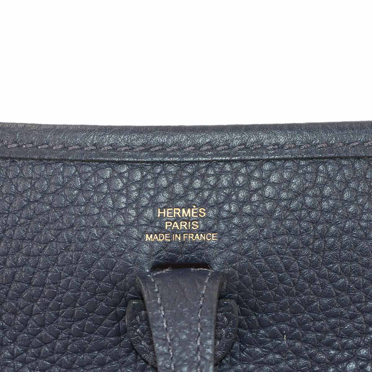 Evelyne Amazone TPM Shoulder Bag Taurillon Clemence Bleu Nuit