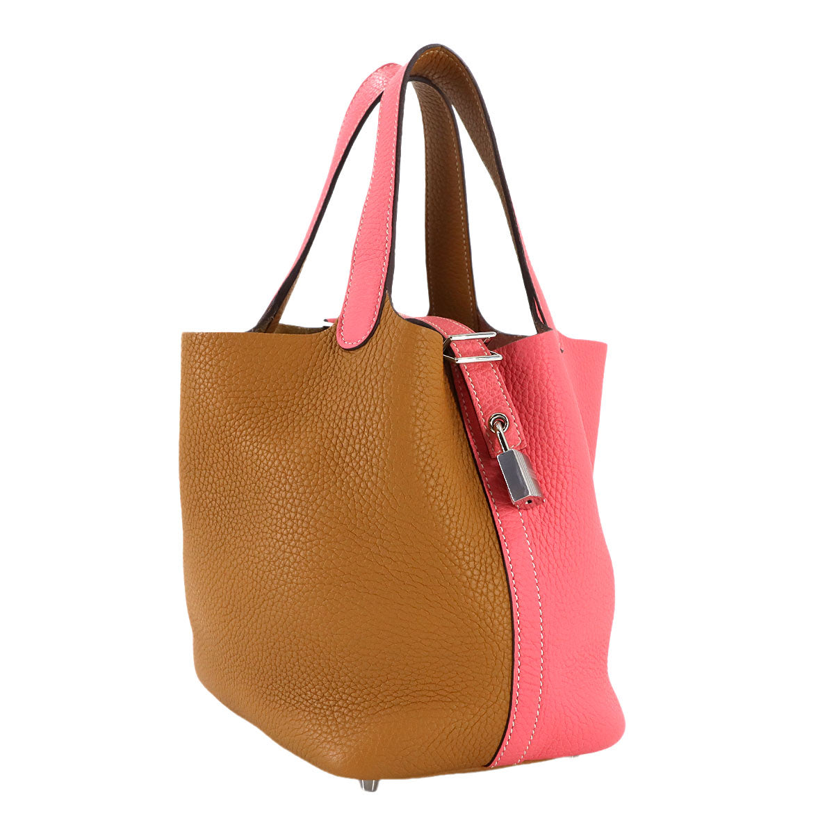 Picotin Lock Casaque PM Hand Bag Taurillon Clemence Rose Azalee