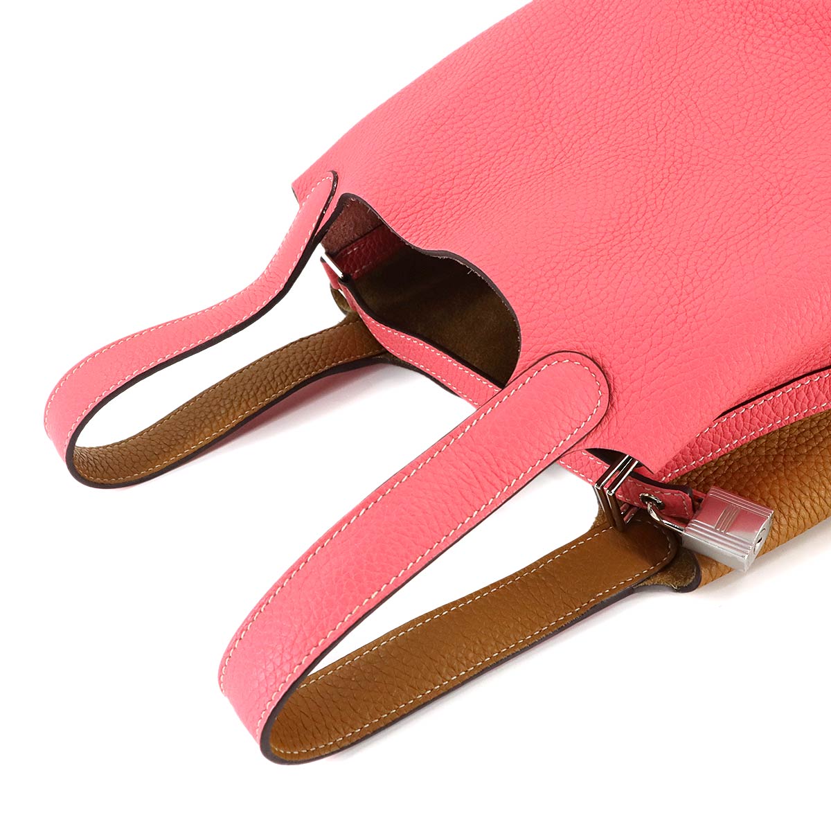 Picotin Lock Casaque PM Hand Bag Taurillon Clemence Rose Azalee