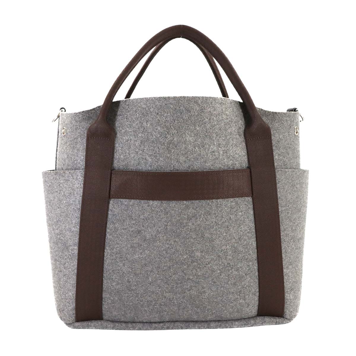 Sac De Pansage Groom Tote Shoulder Bag Felt Gris Moyen