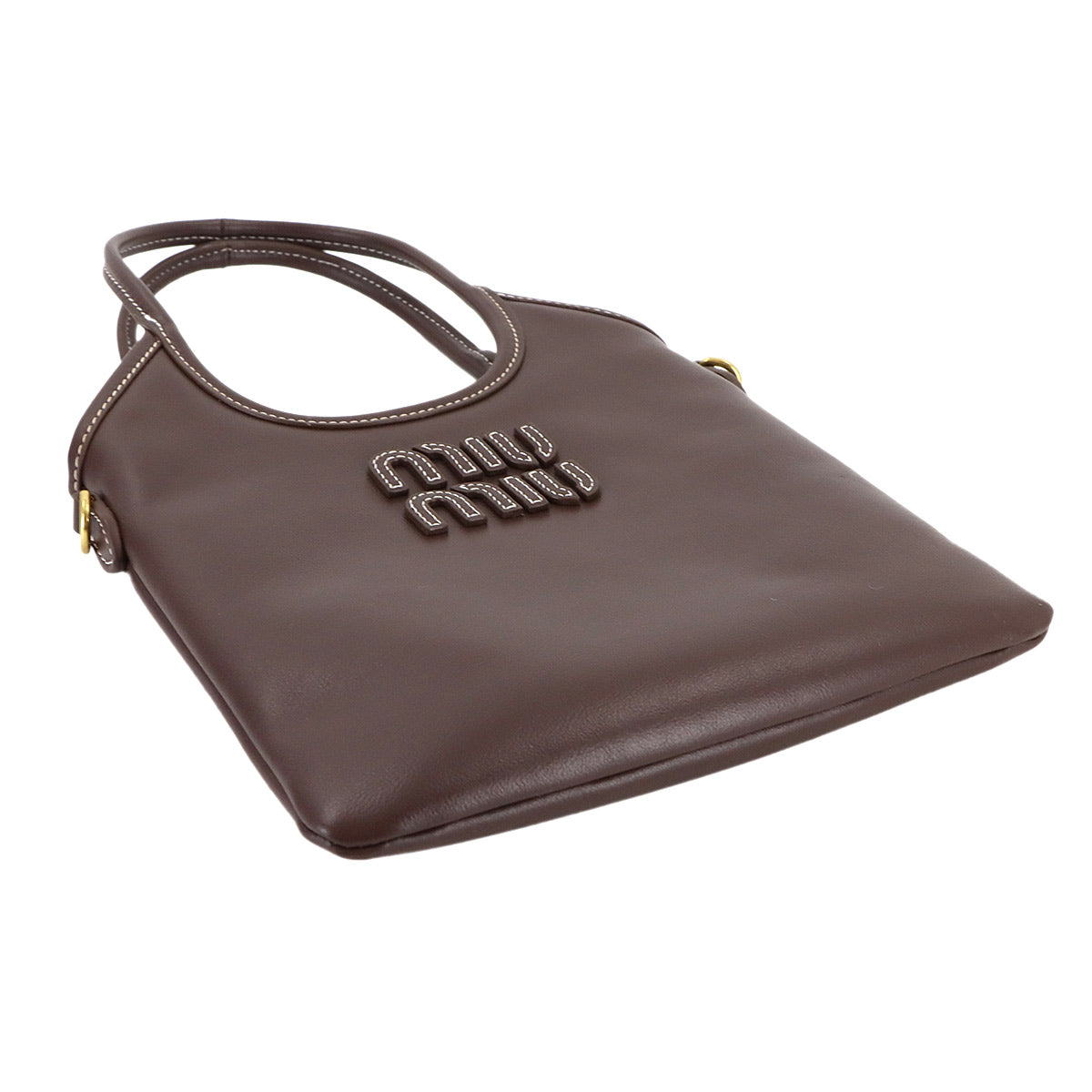 IVY Hand Shoulder Bag Lether Brown 5BG281 Purse