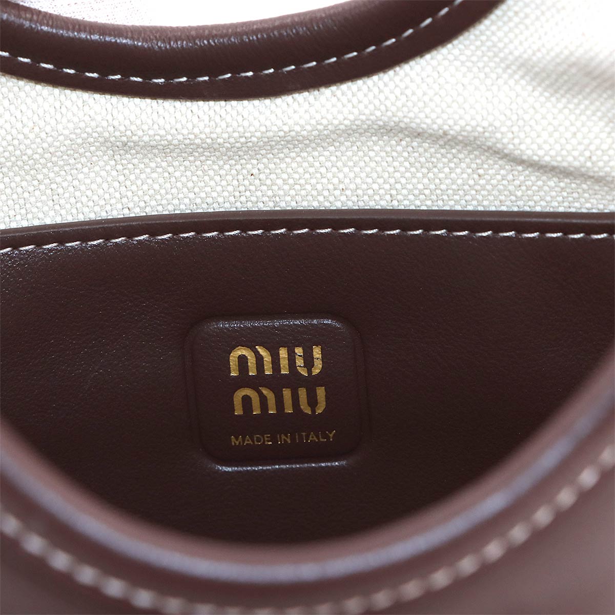 IVY Hand Shoulder Bag Lether Brown 5BG281 Purse