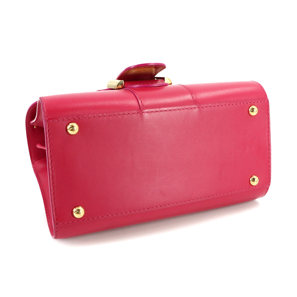 Brillant Mini 2way Hand Shoulder Bag Leather Pink Purse