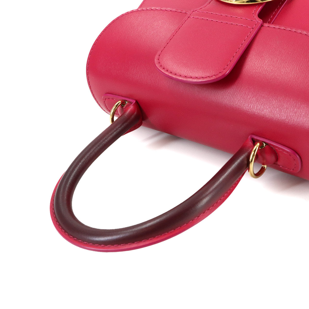 Brillant Mini 2way Hand Shoulder Bag Leather Pink Purse