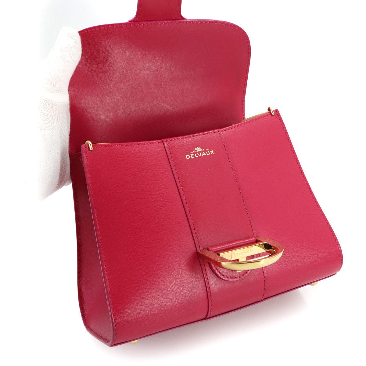 Brillant Mini 2way Hand Shoulder Bag Leather Pink Purse