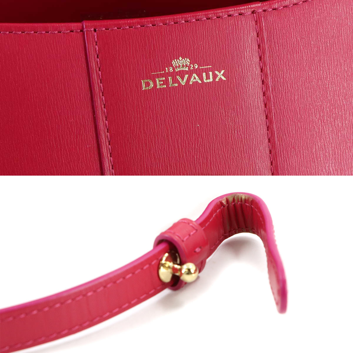 Brillant Mini 2way Hand Shoulder Bag Leather Pink Purse