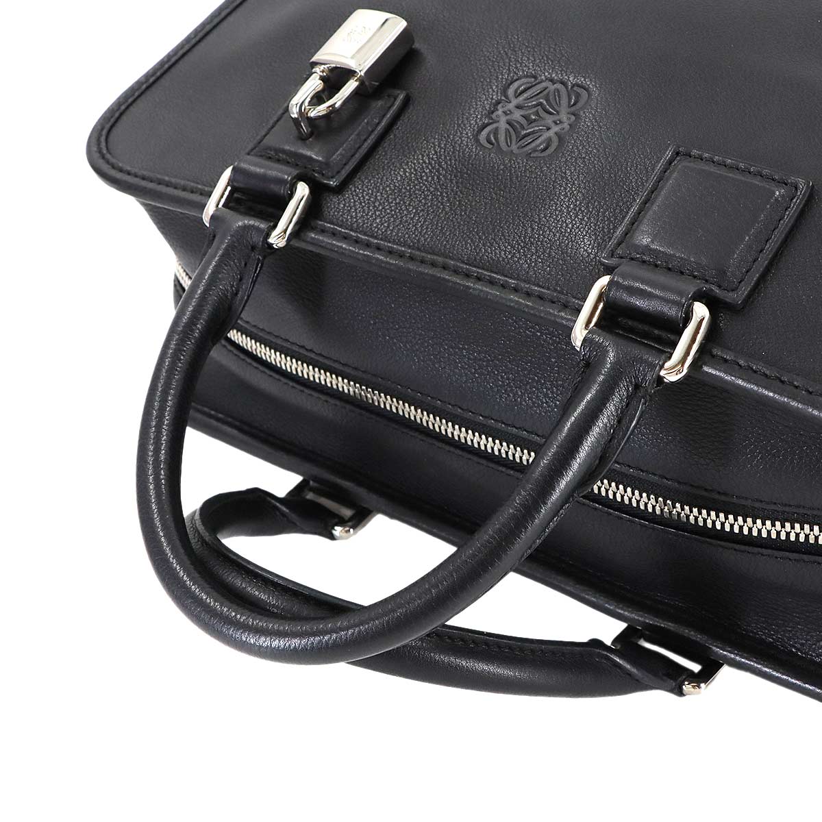 Amazona 28 Hand Bag Leather Black 352.79.A03 Anagram Purse