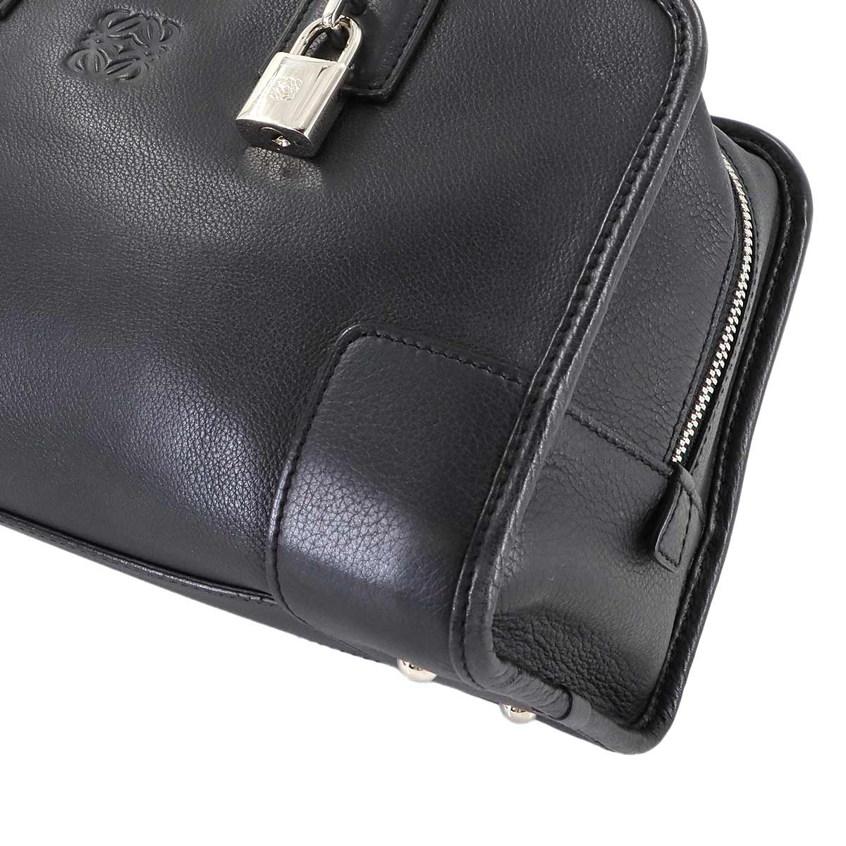 Amazona 28 Hand Bag Leather Black 352.79.A03 Anagram Purse