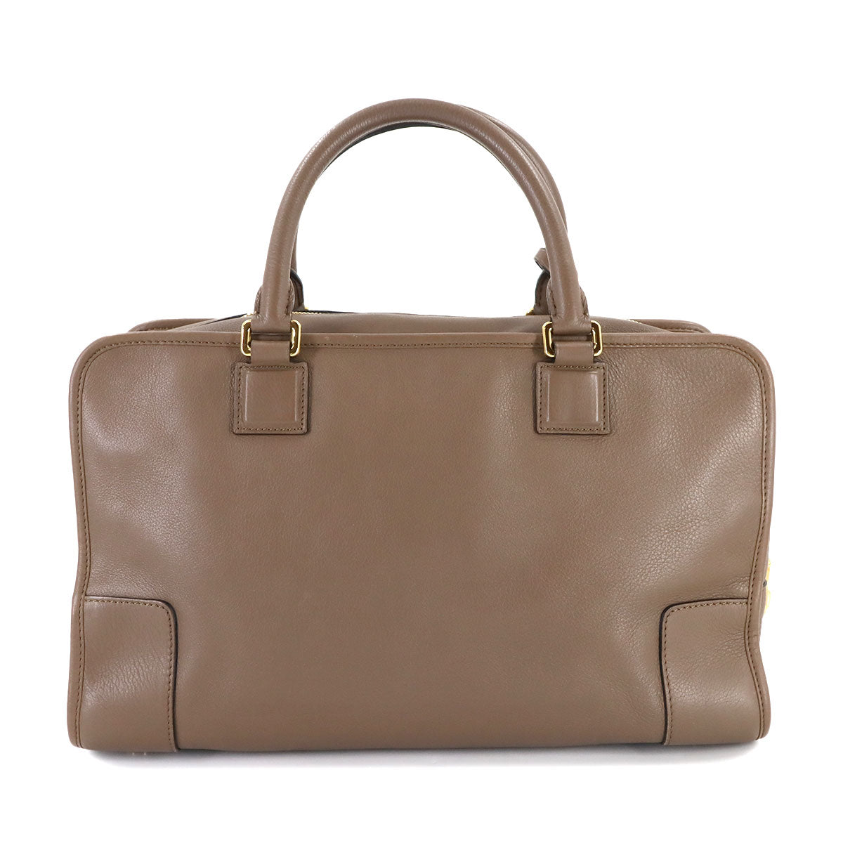 Amazona 36 Hand Bag Leather Brown Anagram Purse