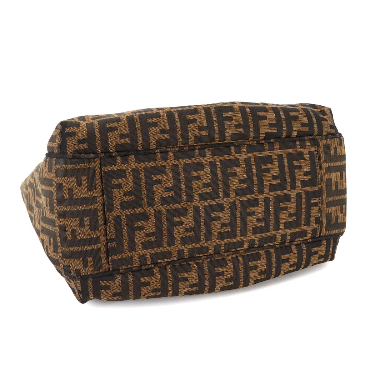 Zucca Tote Bag Canvas Leather Brown 8BH269 Purse