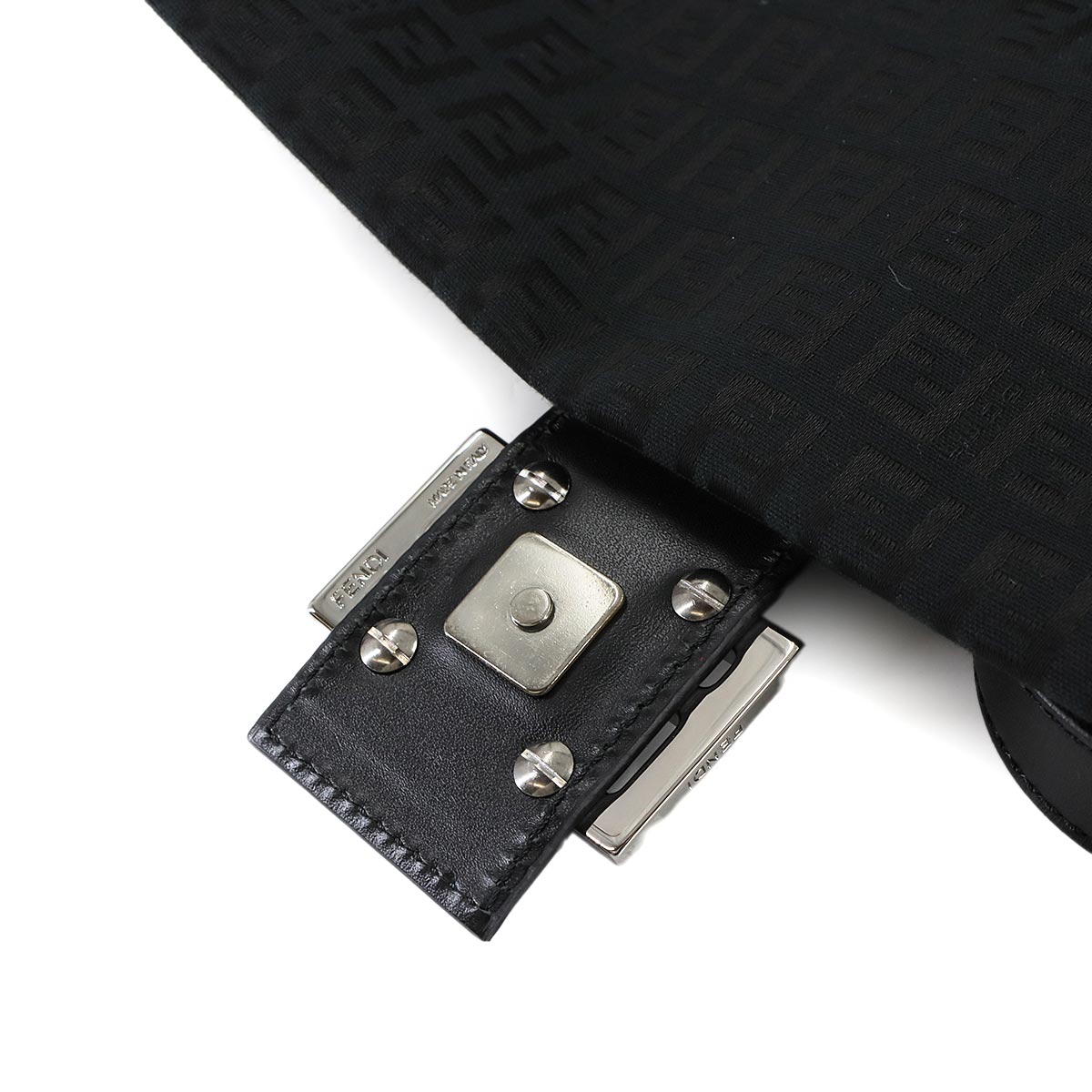 Zucchino Mamma Baguette Shoulder Bag Canvas Black 8BR001