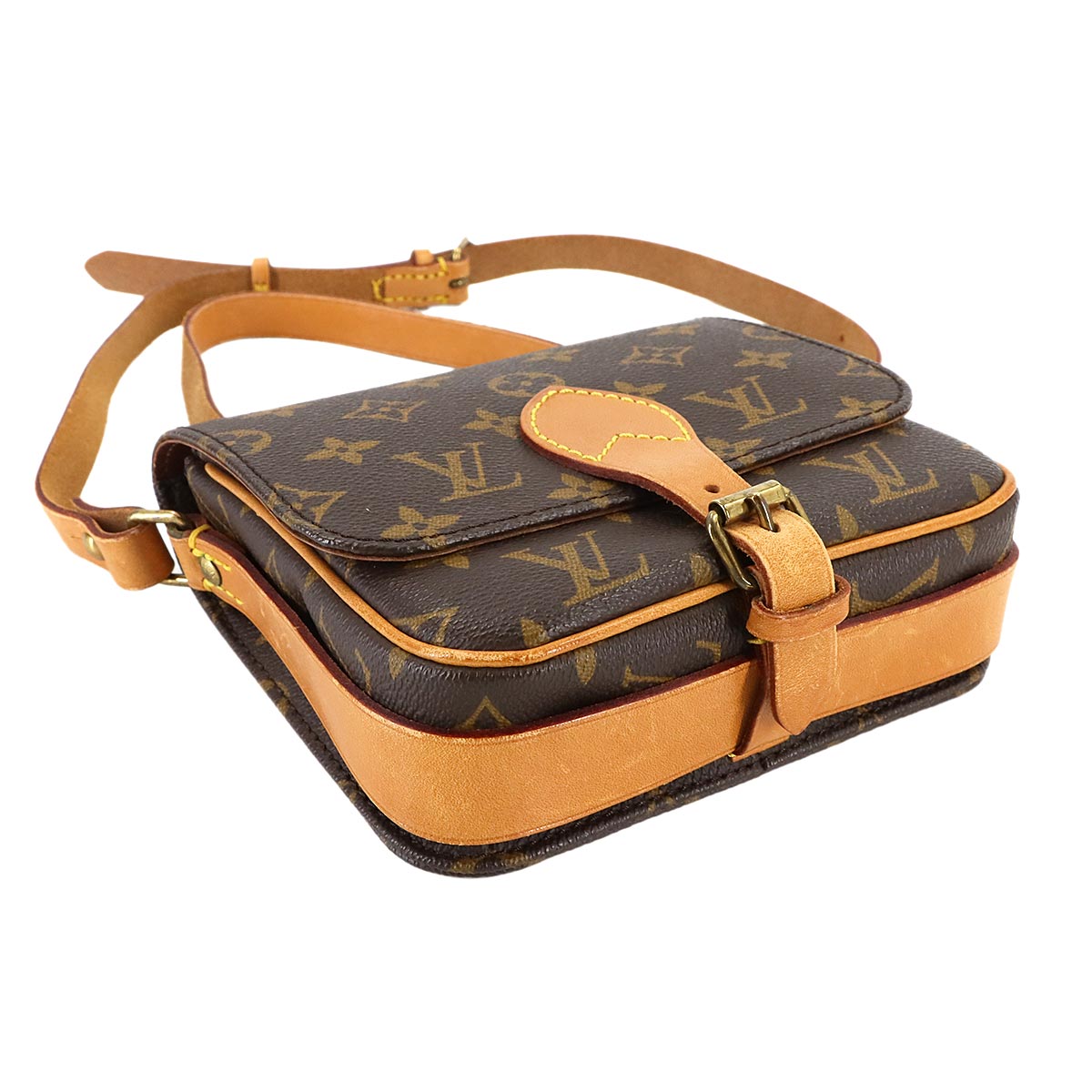 Monogram Mini Cartouchiere Shoulder Bag Brown M51254