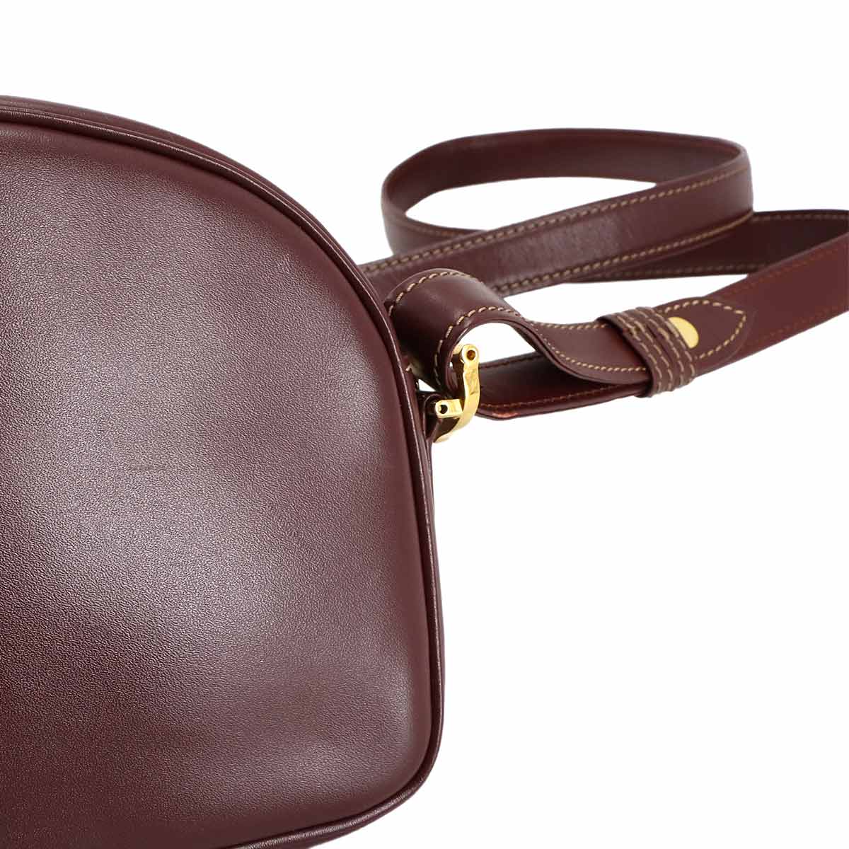 Must Line Shoulder Bag Leather Bordeaux Purse