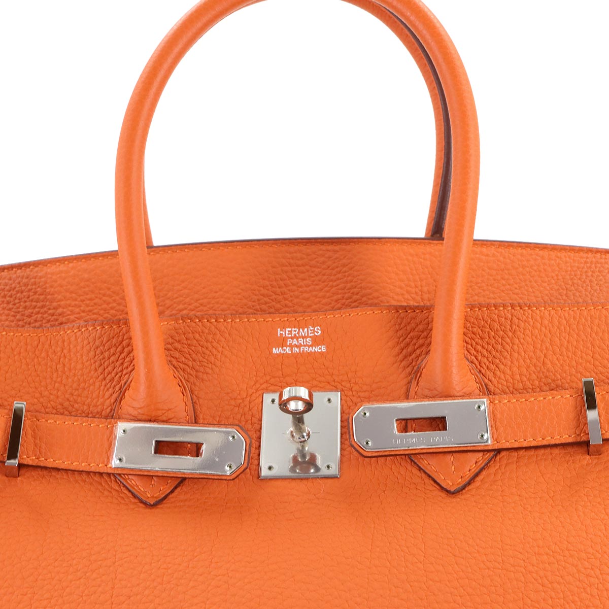 Birkin 35 Hand Bag Togo Orange Purse