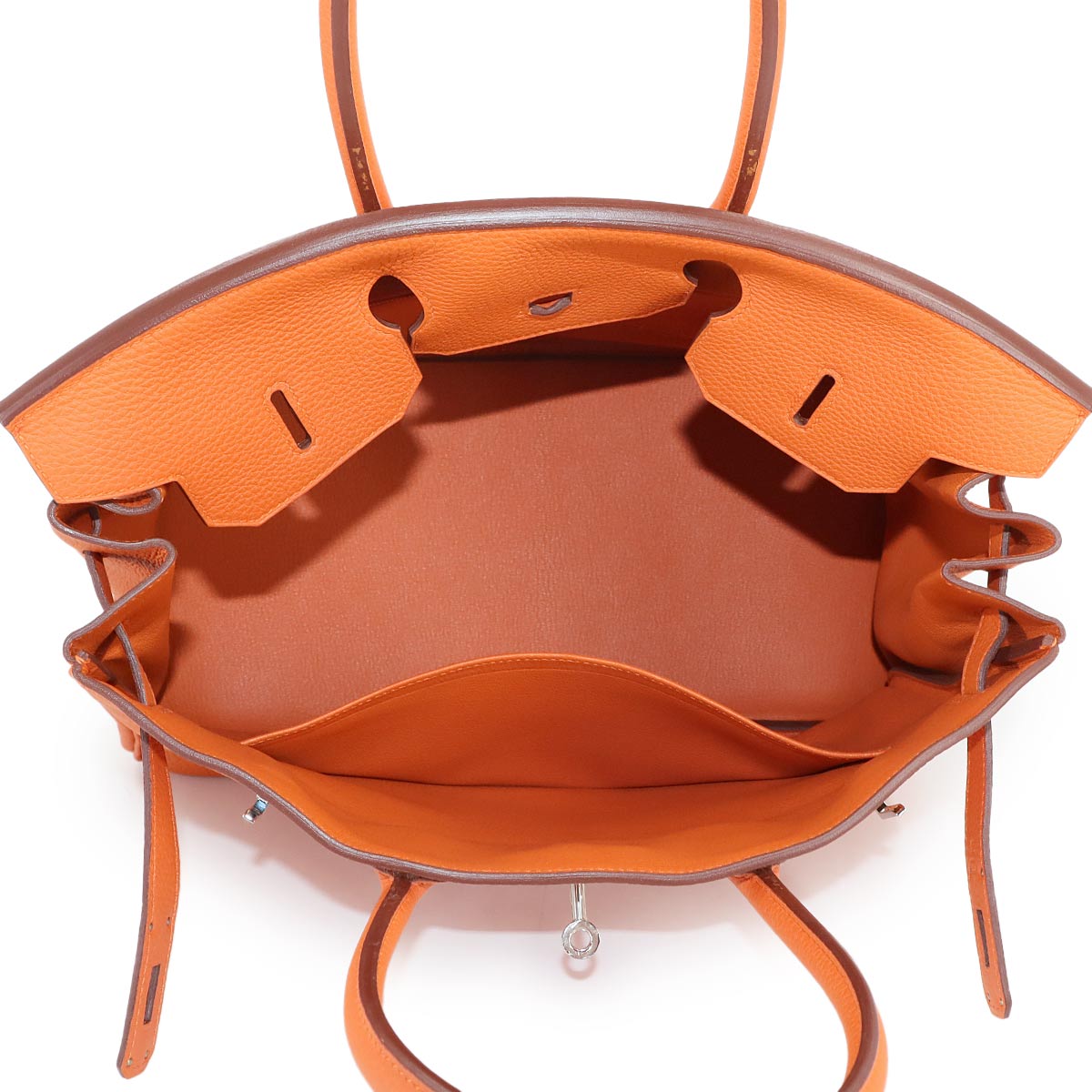 Birkin 35 Hand Bag Togo Orange Purse