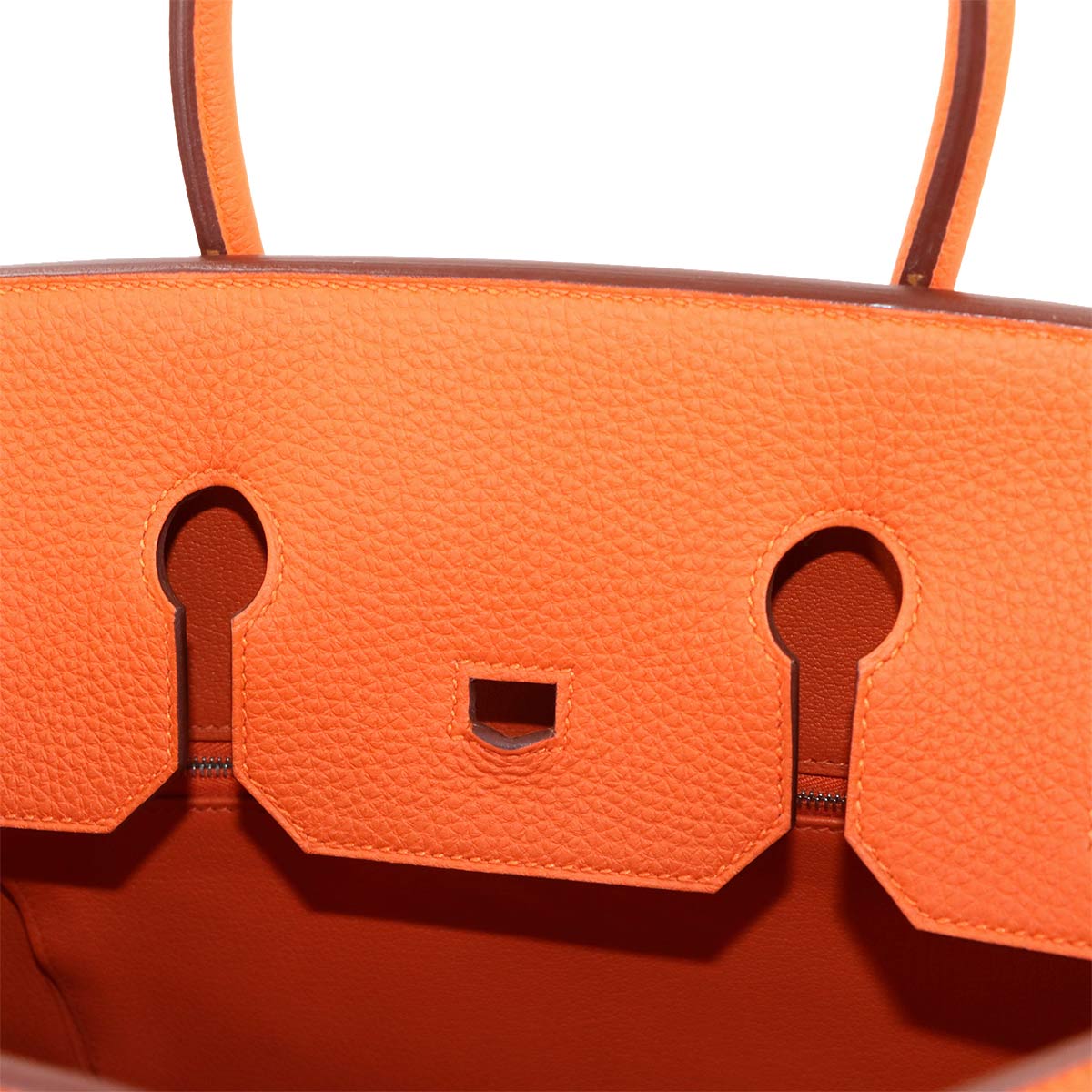 Birkin 35 Hand Bag Togo Orange Purse