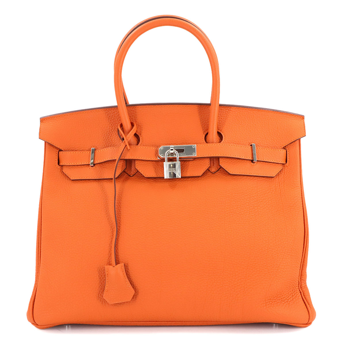 Birkin 35 Hand Bag Togo Orange Purse
