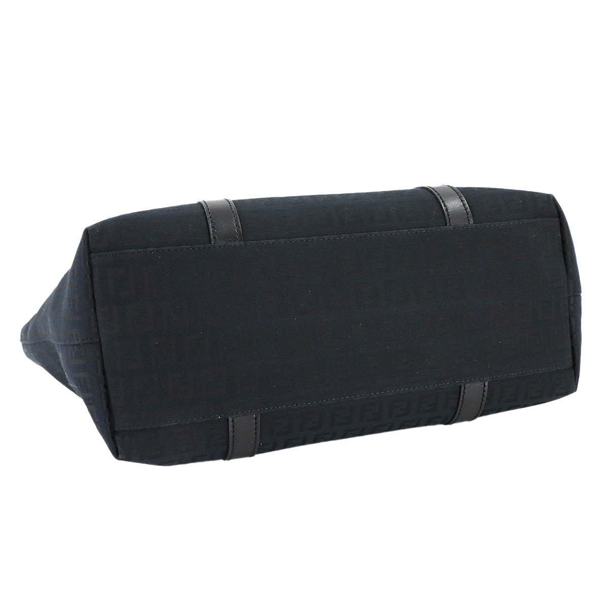 Zucchino Tote Bag Canvas Leather Black 8BH215 Purse