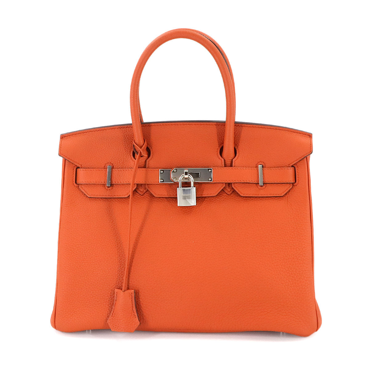 Birkin 30 Togo Cuivre Hand Bag Purse Orange