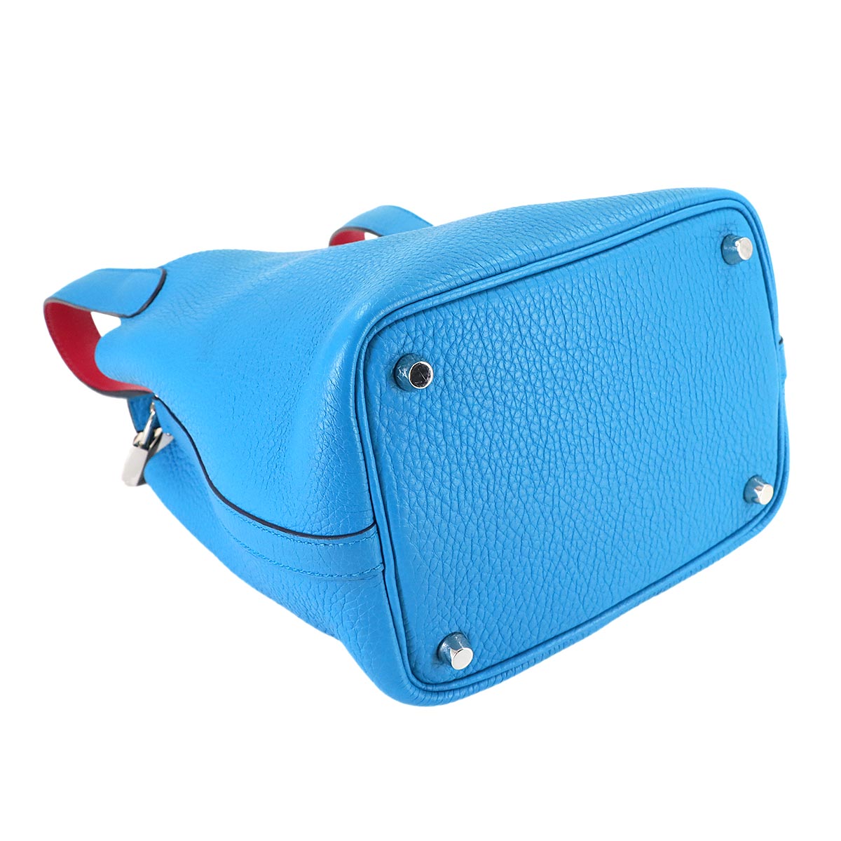 Picotin Lock Eclat PM Hand Bag Traurillon Clemence Blue Fride