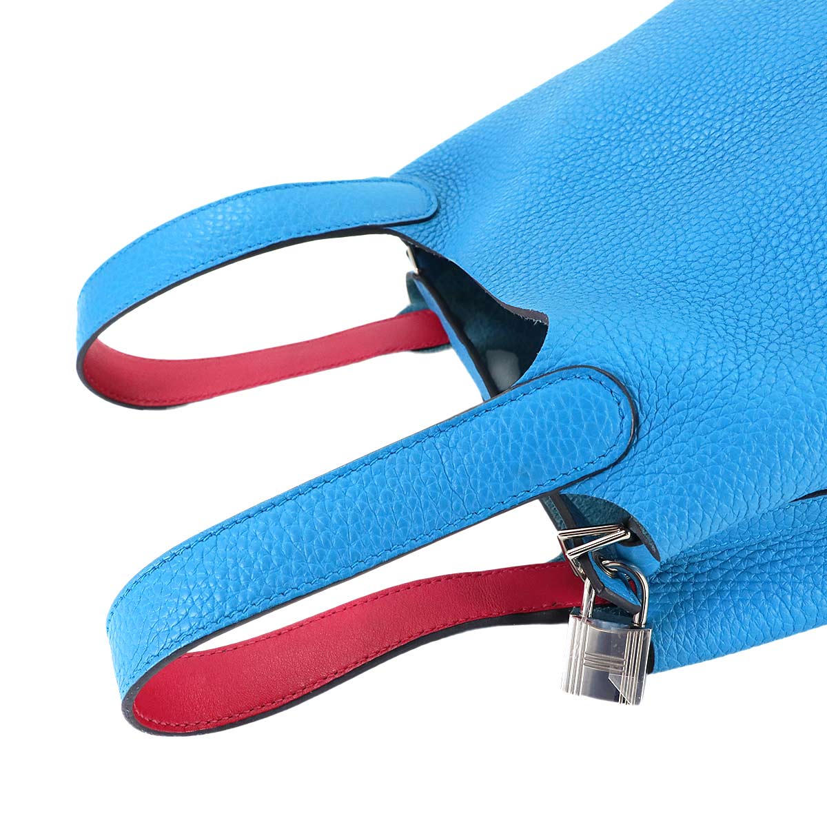 Picotin Lock Eclat PM Hand Bag Traurillon Clemence Blue Fride