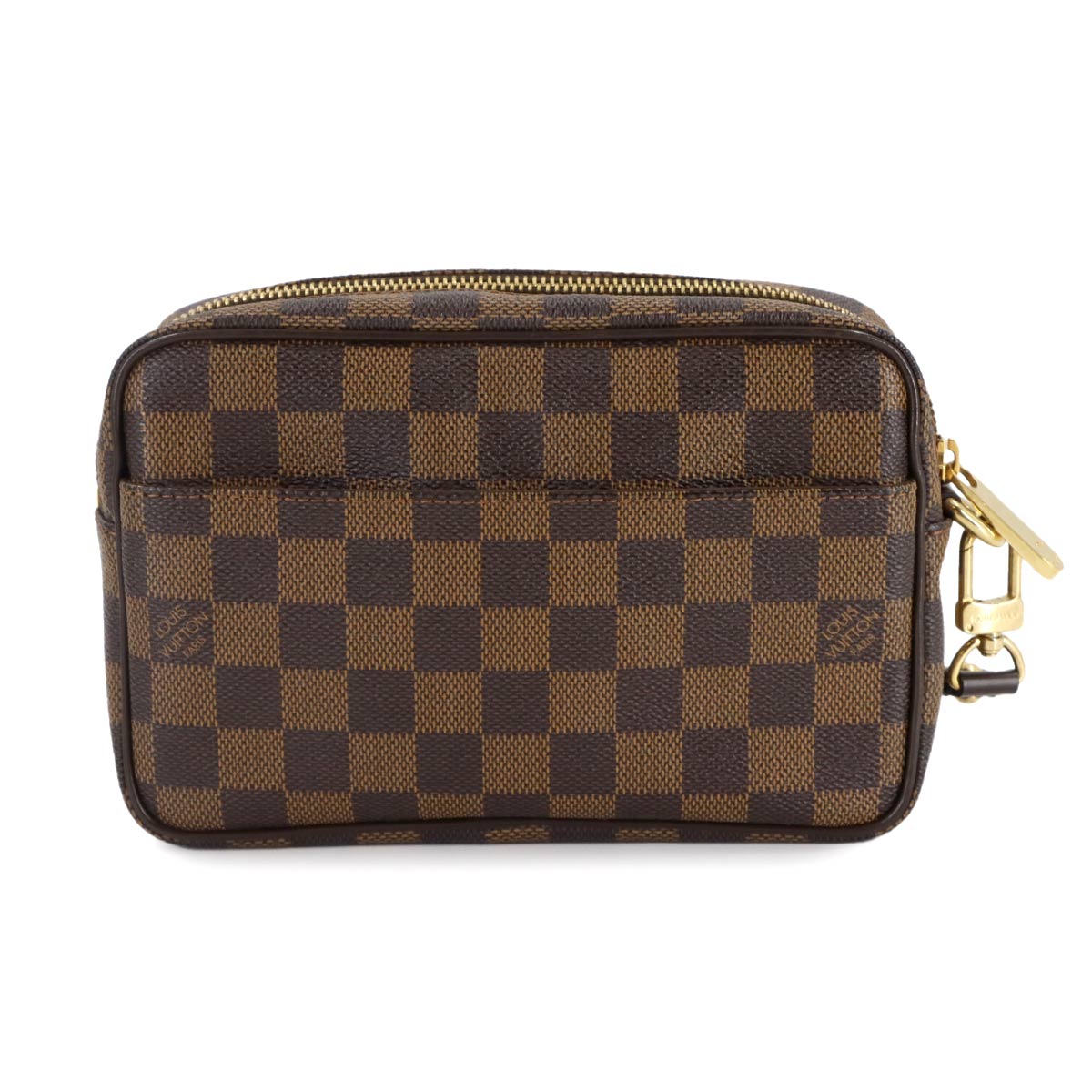 Damier Pochette Billets Macao Clutch Bag Ebene N61379