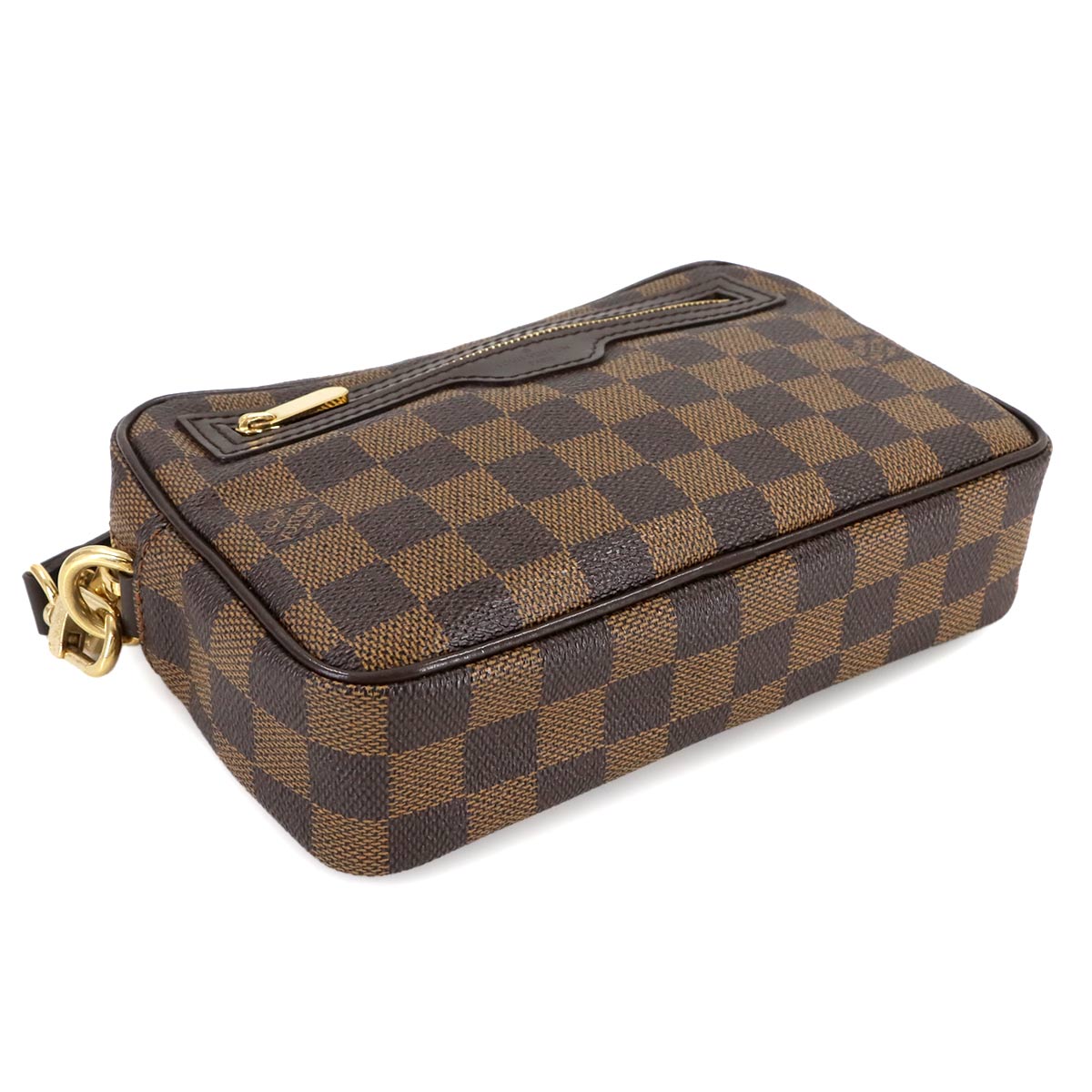 Damier Pochette Billets Macao Clutch Bag Ebene N61379
