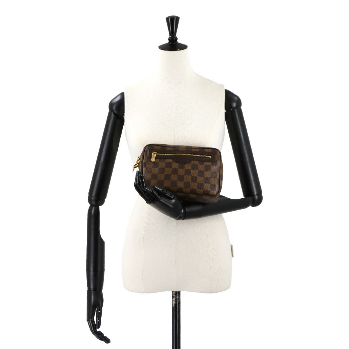 Damier Pochette Billets Macao Clutch Bag Ebene N61379